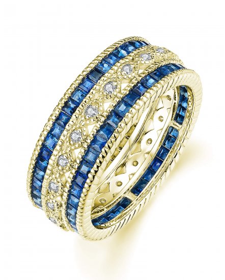 SAPPHIRE DIAMOND BAND (AR014)