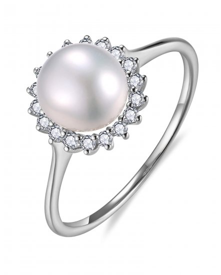 PEARL DIAMOND RING (KR122)