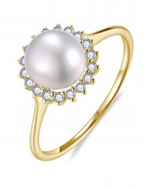 PEARL DIAMOND RING (KR122)