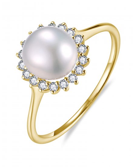 PEARL DIAMOND RING (KR122)