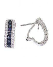 COLORED STONE DIAMOND OMEGA BACK (SE005)