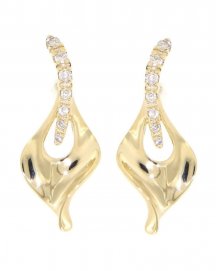 LEAF STYLE DIAMOND STUDS (SE487)