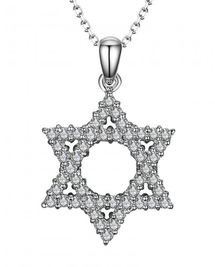 JEWISH STAR DIAMOND PENDANT (SP007)