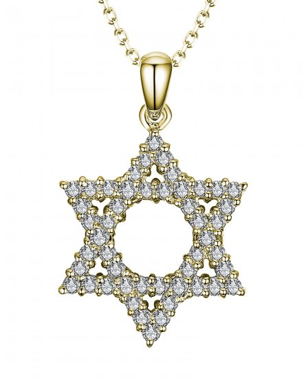 JEWISH STAR DIAMOND PENDANT (SP007)