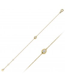 PEAR SOLITAIRE DIAMOND BRACELET (TB1150)