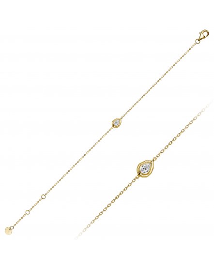 PEAR SOLITAIRE DIAMOND BRACELET (TB1150)