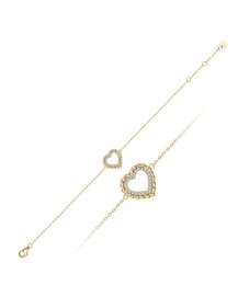 HEART SHAPE DIAMOND BRACELET (TB1212)