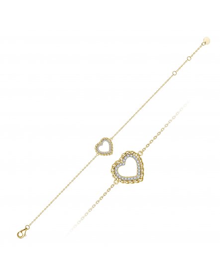 HEART SHAPE DIAMOND BRACELET (TB1212)
