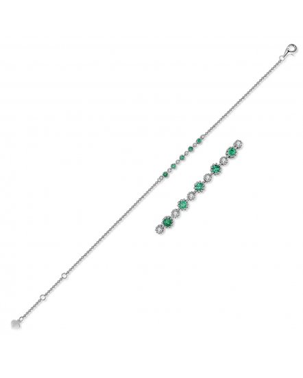 EMERALD DIAMOND BRACELET (TB234)
