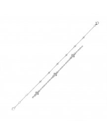 PRINCESS CUT DIAMOND BY THE YARD BRACELET (TB308)