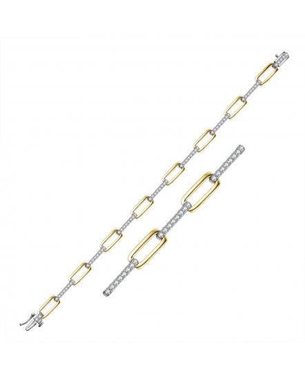 LINK STYLE DIAMOND BRACELET (TB327)