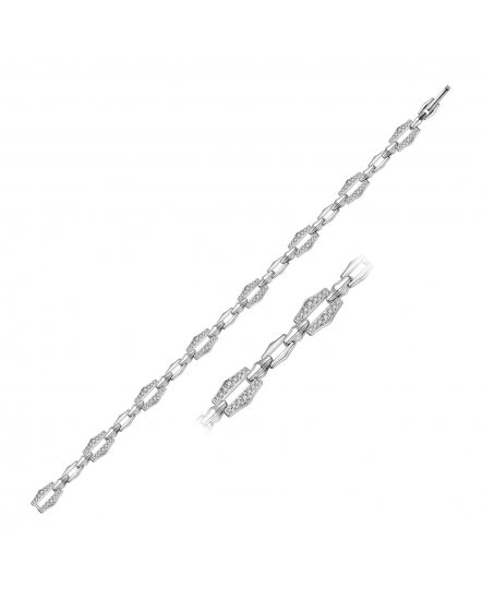 LINK STYLE DIAMOND BRACELET (TB365)