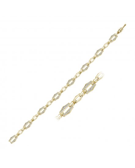 LINK STYLE DIAMOND BRACELET (TB365)