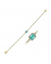 EMERALD CUT DIAMOND BRACELET (TB384)