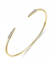 CUFF STYLE DIAMOND BANGLE BRACELET (TB559)