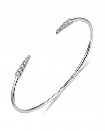 CUFF STYLE DIAMOND BANGLE BRACELET (TB559)