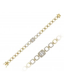 BAGUETTE DIAMOND BRACELET (TB619)