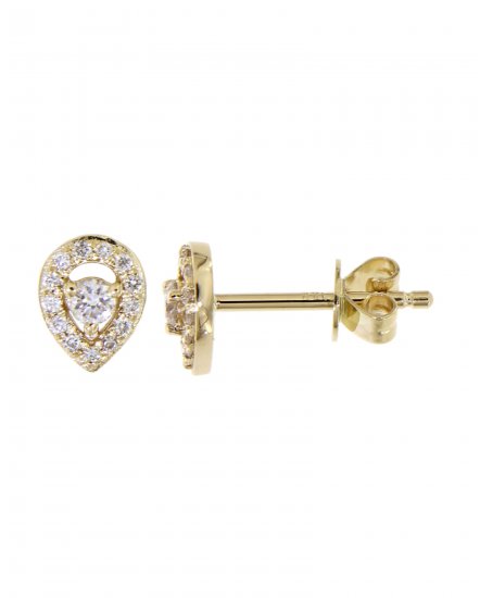 PEAR STYLE DIAMOND STUDS (TE1002)