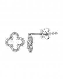 CLOVER STYLE DIAMOND STUDS (TE1009)