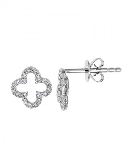 CLOVER STYLE DIAMOND STUDS (TE1009)