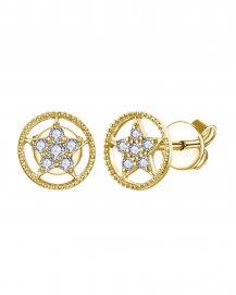 STAR ROUND DIAMOND STUDS (TE1010)