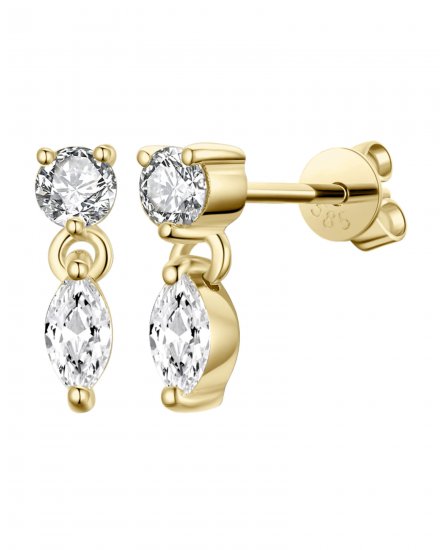 MARQUISE DIAMOND STUDS (TE1057)