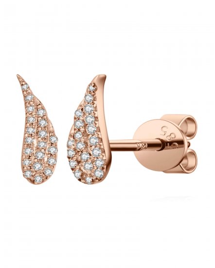 ANGEL WINGS DIAMOND STUDS (TE1063)