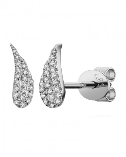 ANGEL WINGS DIAMOND STUDS (TE1063)