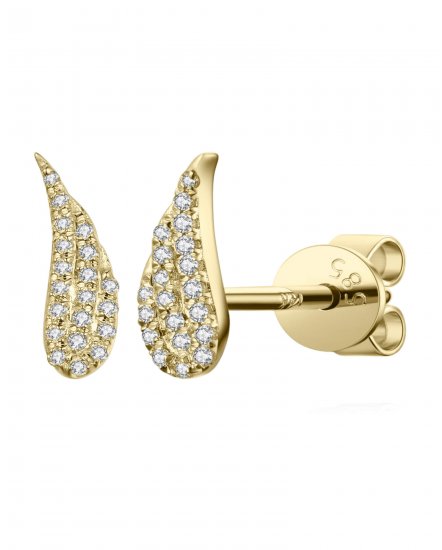 ANGEL WINGS DIAMOND STUDS (TE1063)