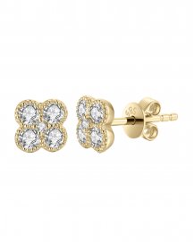 CLOVER STYLE DIAMOND STUDS (TE1071)