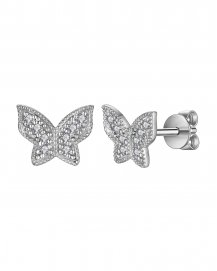 BUTTERFLY SHAPE DIAMOND STUDS (TE1080)