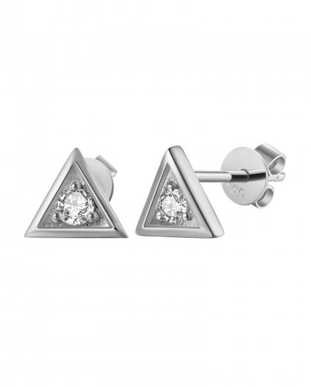 TRIANGLE DIAMOND STUDS (TE1083)