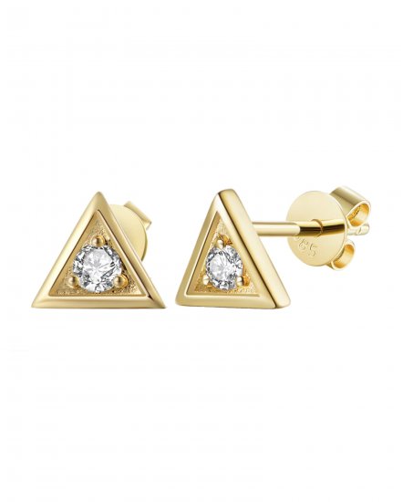 TRIANGLE DIAMOND STUDS (TE1083)