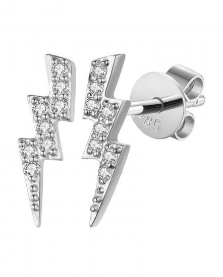 LIGHTNING BOLT STYLE DIAMOND STUDS (TE1086)