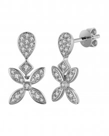 FOUR LEAF STYLE DIAMOND DANGLING (TE1087)