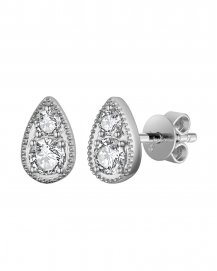 PEAR STYLE DIAMOND STUDS (TE1108)
