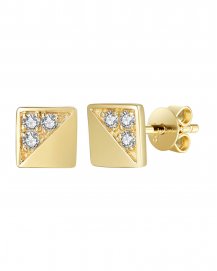 SQUARE DIAMOND STUDS (TE1112)