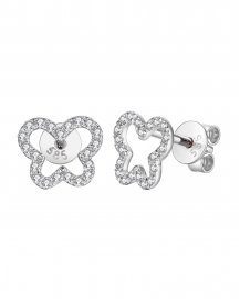 BUTTERFLY SHAPE DIAMOND STUDS (TE1136)