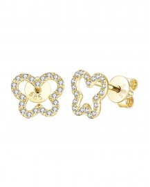 BUTTERFLY SHAPE DIAMOND STUDS (TE1136)