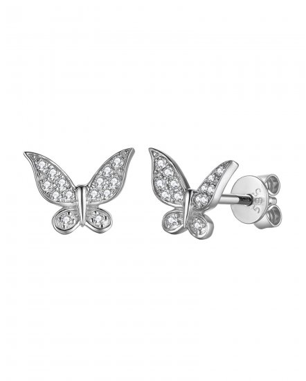 BUTTERFLY SHAPE DIAMOND STUDS (TE1140)