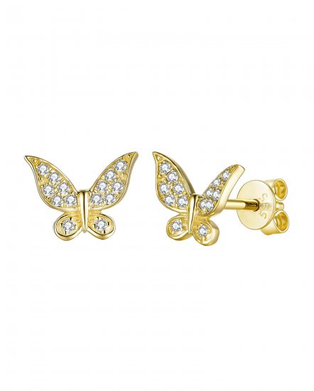BUTTERFLY SHAPE DIAMOND STUDS (TE1140)