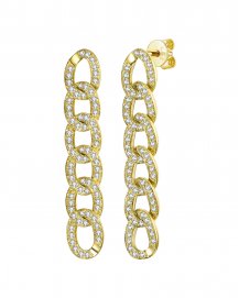 LINK STYLE DIAMOND DANGLING (TE1147)
