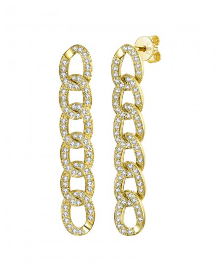 LINK STYLE DIAMOND DANGLING (TE1147)