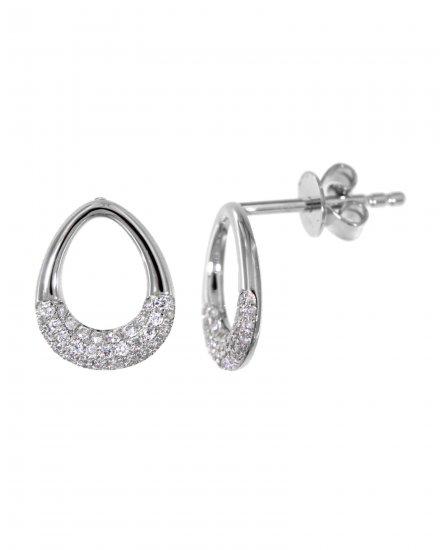 PEAR STYLE DIAMOND STUDS (TE1160)