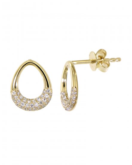 PEAR STYLE DIAMOND STUDS (TE1160)