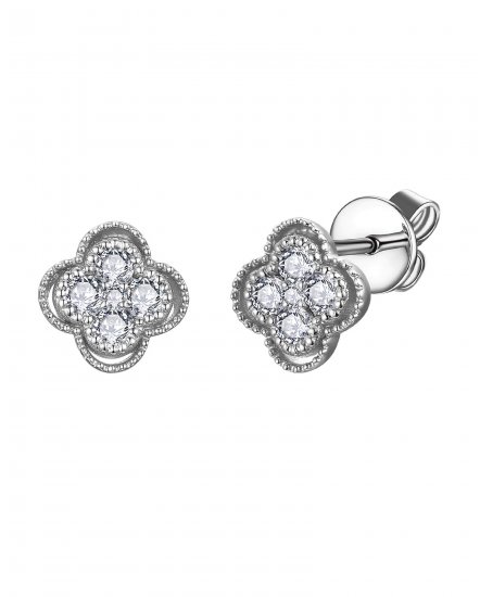 CLOVER STYLE DIAMOND STUDS (TE1175)
