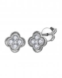 CLOVER STYLE DIAMOND STUDS (TE1175)
