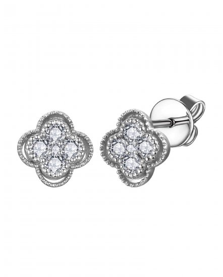 CLOVER STYLE DIAMOND STUDS (TE1175)