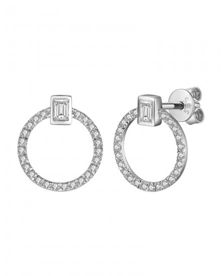 COLORED STONE DIAMOND STUDS (TE1183)