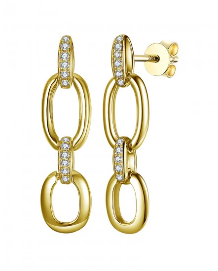 LINK STYLE DIAMOND DANGLING (TE1266)